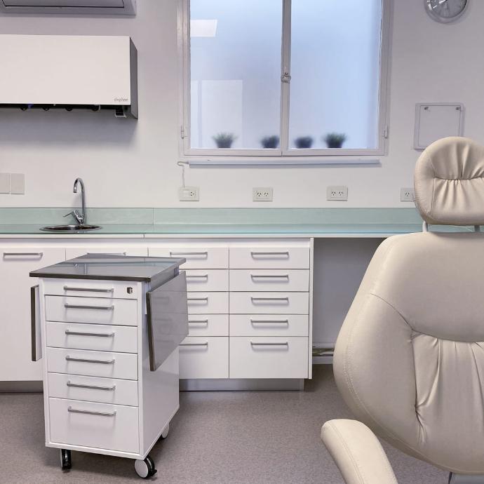 <img src="linea-cronos.jpg" alt="Línea Cronos de Forms, muebles premium para consultorios médicos y odontológicos. Bajomesadas con terminación laqueada, cajones con correderas telescópicas de alta precisión y herrajes de calidad superior. Diseño elegante y funcionalidad óptima para espacios profesionales que exigen excelencia en cada detalle.">