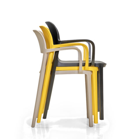 Silla Smile con apoyabrazos