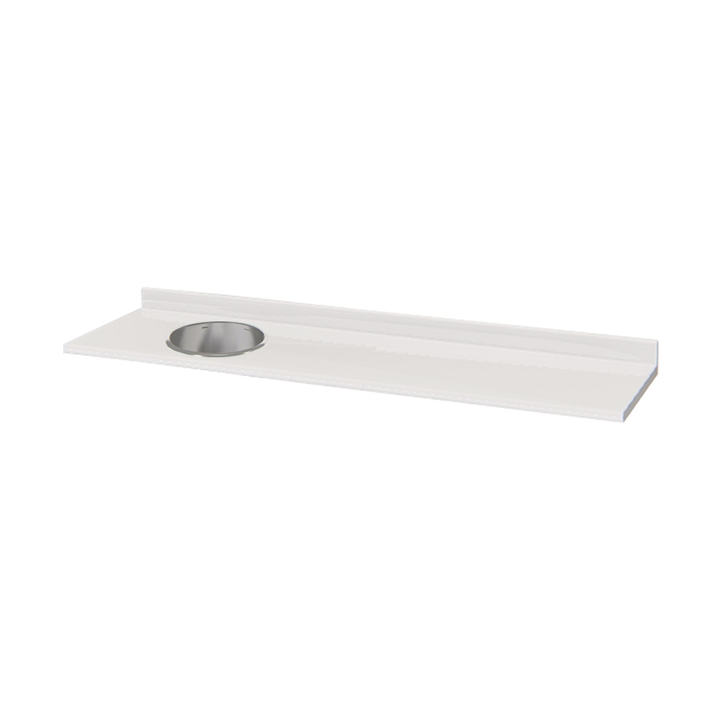 Mesada Fórmica + bacha Hasta 174cm