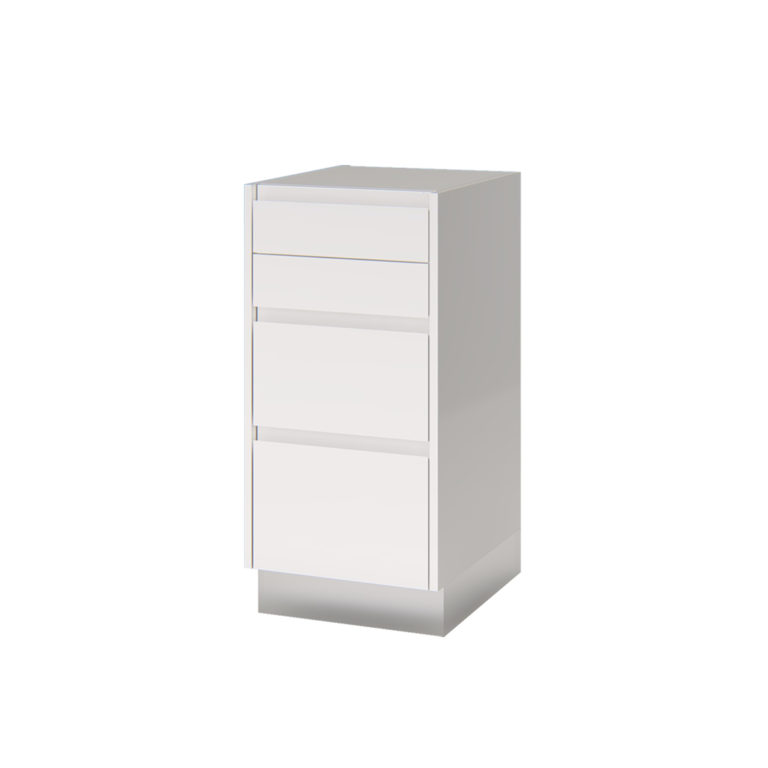 Cajonera Bajomesada 4C Frentes Lacados Argus Color: Blanco