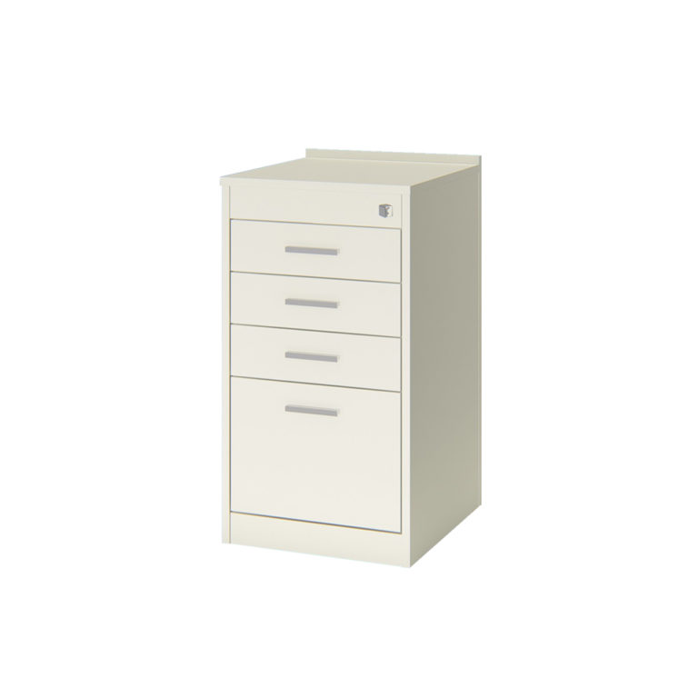 Cajonera Movil Ecco Color: Blanco - 43x48x81cm - FECR43