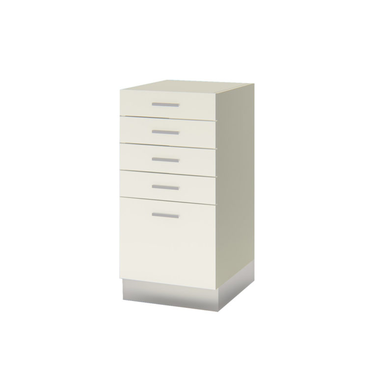Cajonera bajomesada Ecco Color: Blanco - 43x50x87,5cm - FECP43