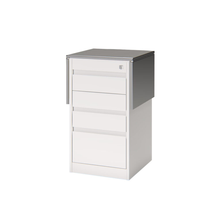 Rodante Quirurgico 4 Cajones Lacado Argus