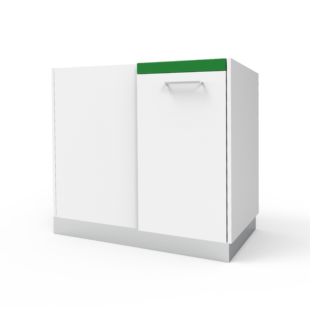 Bajomesada esquinero Melamina Laca ESTERILIZACION