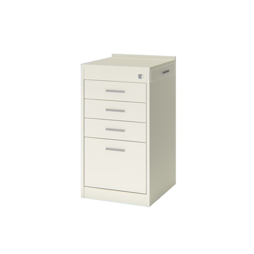 [FECR43B] Cajonera Movil Ecco Color: Blanco - 43x48x81cm - Bandeja Lateral FECR43B