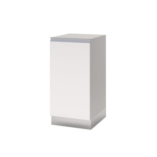 [FLBM43 - I] Modulo Bajomesada c/puerta c/perfil MC18 Aluminio Izquierdo Color: Blanco - 43x50x875cm - FLBM43 - I