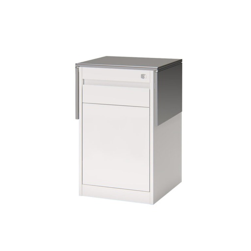 [FARQ1P] Rodante Quirurgico 1C1P Lacado Argus Color: Blanco