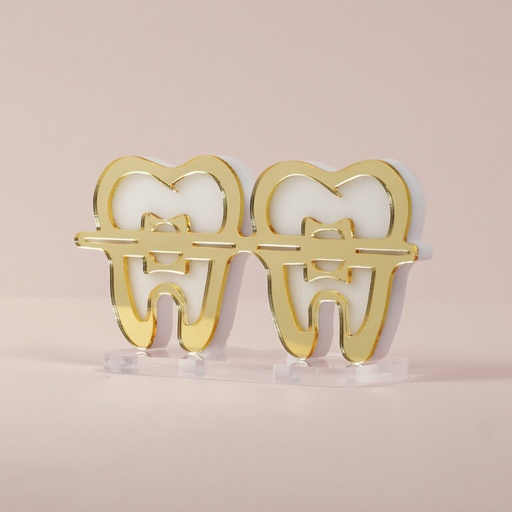Accesorio deco Brackets Glam + 2 llaveros. VEESLIDE