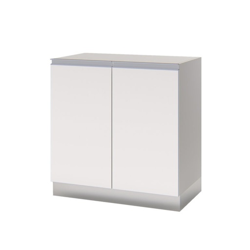 Bajomesada 2P c/perfil MC18 Aluminio Color: Blanco - 86x50x875cm - FLBM86