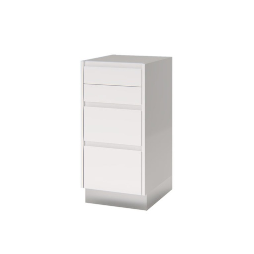 Cajonera Bajomesada 4C Frentes Lacados Argus Color: Blanco