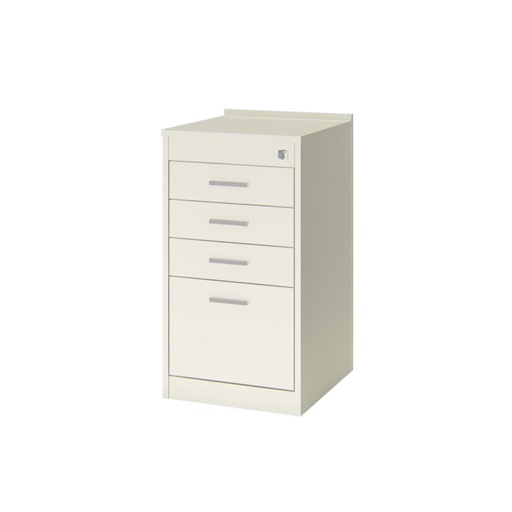 Cajonera Movil Ecco Color: Blanco - 43x48x81cm - FECR43