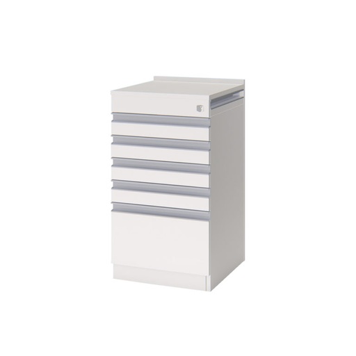 Cajonera Rod 5C Tirador MC18 Con Bandeja Aluminio Color: Blanco - 43x48x78cm - FLCR43B .