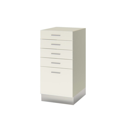 Cajonera bajomesada Ecco Color: Blanco - 43x50x87,5cm - FECP43