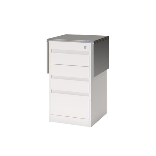 [FARQ4C] Rodante Quirurgico 4C Lacado Argus Color: Blanco