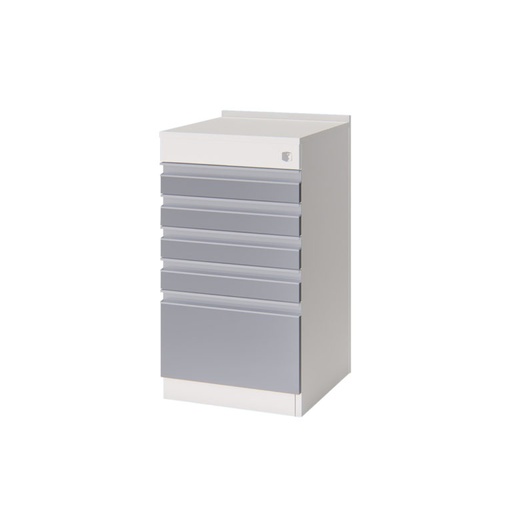 Cajonera Rod 5C Tirador MC18 Aluminio Color: Gris Aluminio - 43x48x78cm