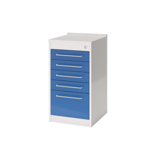 [Azul -  ] Cajonera Rodante 5C Lacada Cronos Color: Azul