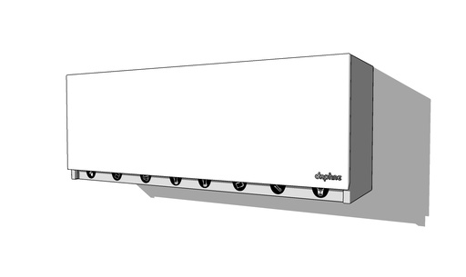 Outlet Alacena Daphne. Estructura: Gris Grafito, Frente: Blanca