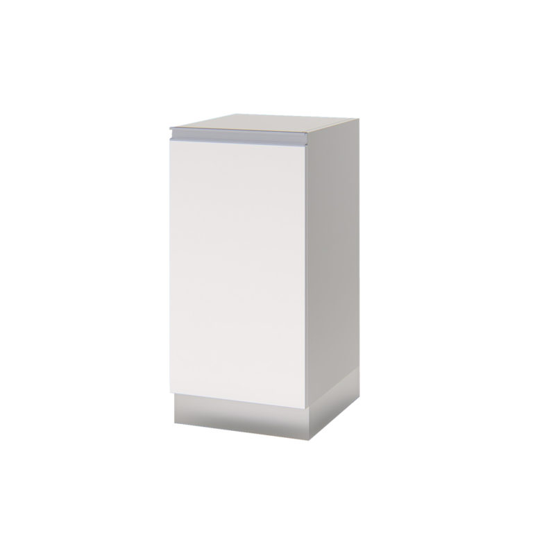 Modulo Bajomesada 1 puerta  Aluminio (Izquierdo, CON)