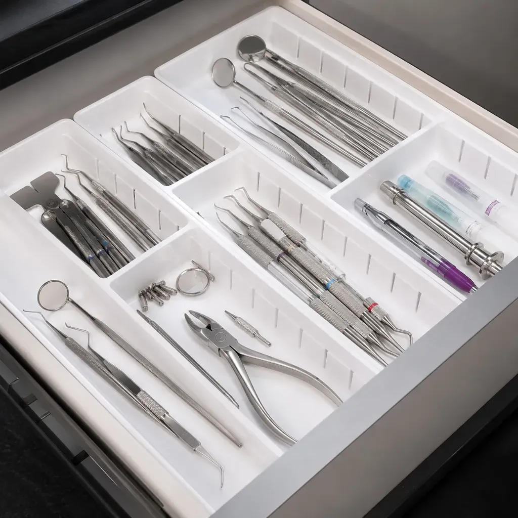 Set Organizadores Con Divisiones Movibles x 4 Unidades